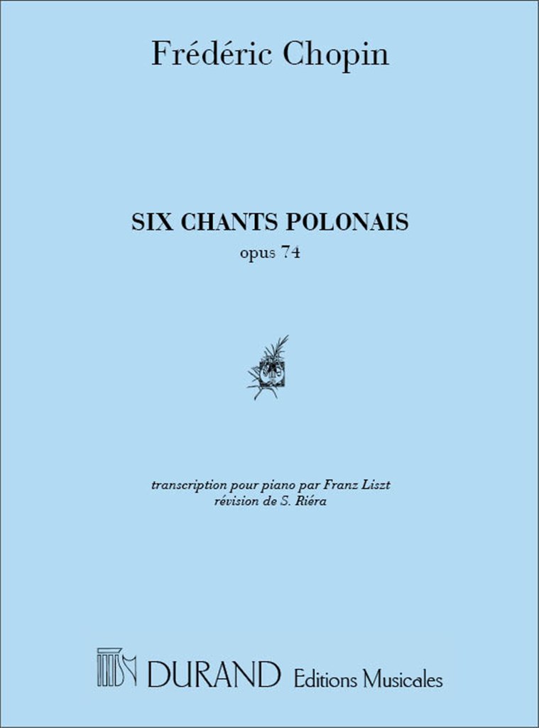 6 Chants Polonais De Chopinpiano